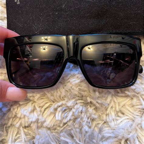 Celine Polarized ZZ Top Sunglasses CL 41756 Black 